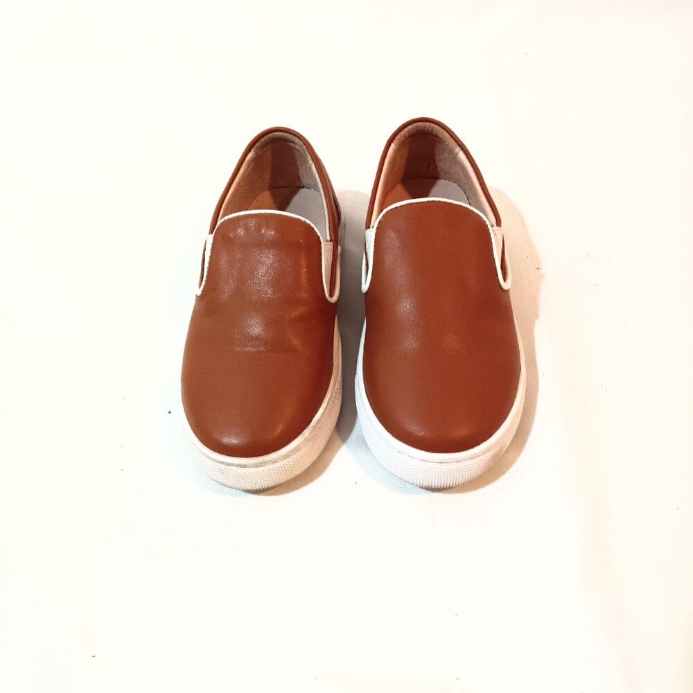 Sinai Kids Sneakers NEW Original Box Brown Color Flat Slip On Shoes